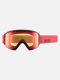 ANON M4S Cylindrical Goggles 2024 + Bonus Lens + MFI® Face Mask - Coral