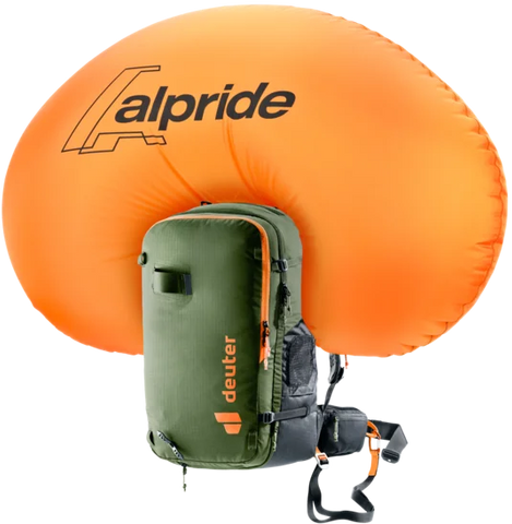 Deuter Alproof 32 with E2 Avalanche backpack 2025 - Khaki Black