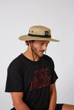 JETPILOT Hiker Wide Brim Bucket Hat - Khaki