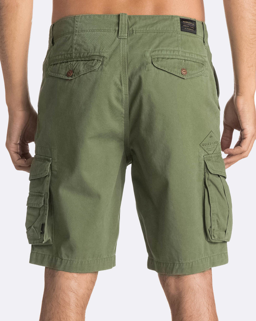 QUIKSILVER CRUCIAL BATTLE FOUR and CARGO – CLOVER - Snow Surf LEAF MENS SHORTS