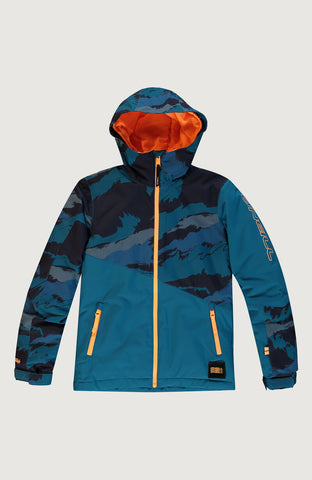 O'Neill Halite Youth Jacket - Blue AOP 2020