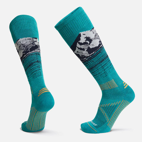 Le Bent Elyse Saugstad Pro Series Snow Sock - Teal