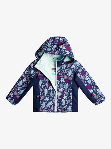 Roxy Snowy Tale Insulated Snow Girls Jacket 2023 - Medieval Blue Neo