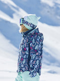 Roxy Snowy Tale Insulated Snow Girls Jacket 2023 - Medieval Blue Neo