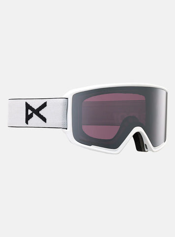 ANON M3 Goggles 2024 with Bonus Lens and MFI Face Mask - White