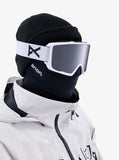 ANON M3 Goggles 2024 with Bonus Lens and MFI Face Mask - White