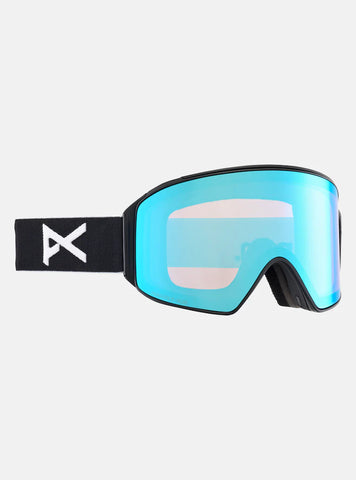 ANON M4 Cylindrical Goggles 2026 + Bonus Lens + MFI® Face Mask - Black