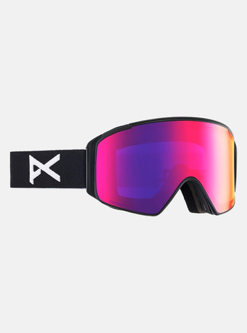 ANON M4 Cylindrical Goggles 2026 + Bonus Lens + MFI® Face Mask - Black