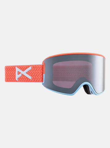 ANON Women's WM3 Goggles 2025 with Bonus Lens and MFI Face Mask - Peach Echo