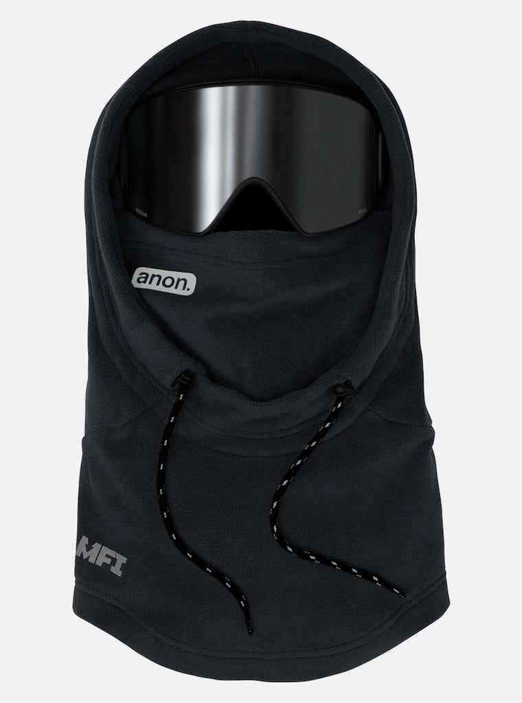 ANON MFI Fleece Helmet Hood Clava 2024 - Black – Snow and Surf