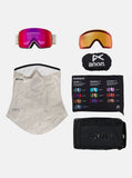 ANON M5 Goggles 2026 + Bonus Lens + MFI® Face Mask - Sediment