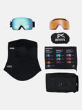 ANON M5 Goggles 2026 + Bonus Lens + MFI® Face Mask - Black
