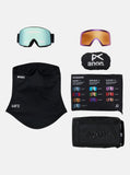ANON M6 Goggles 2026 + Bonus Lens + MFI® Face Mask - Black