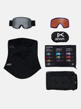ANON M6 Goggles 2026 + Bonus Lens + MFI® Face Mask - Smoke