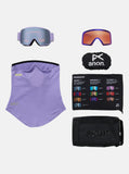 ANON M6S Goggles 2026 + Bonus Lens + MFI® Face Mask - Hyper Lilac