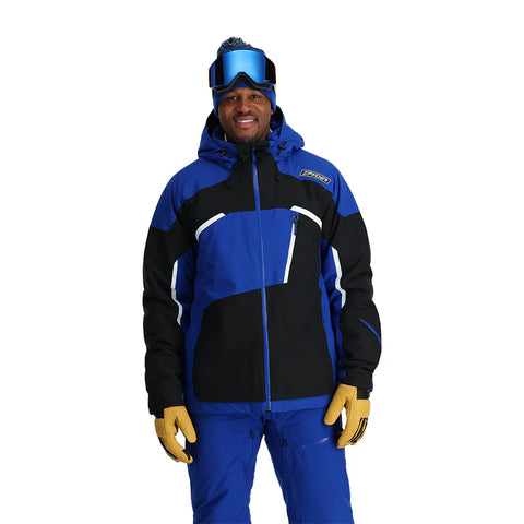 Spyder LEADER Mens Jacket 2024 - Electric Blue