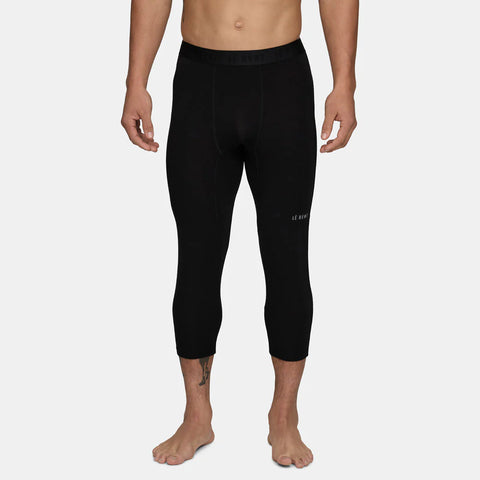 Le Bent Mens Lightweight 3/4 Bottom Base Layer - Black