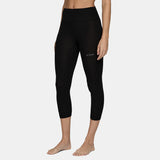 Le Bent Womens Lightweight 3/4 Bottom Base Layer - Black