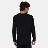 Le Bent Mens Lightweight Crew Top - Black
