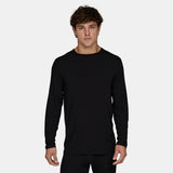 Le Bent Mens Lightweight Crew Top - Black