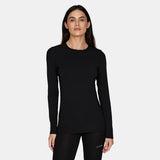 Le Bent Womens Lightweight Crew Top - Black