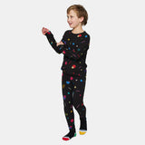 Le Bent Kids Confetti Midweight Bottom - Black Confetti