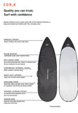 O&E COR_X FISH DAY COVER Surf Board Bag 2025 - Black