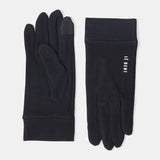 Le Bent Heavyweight Grid Fleece Glove Liner - Black