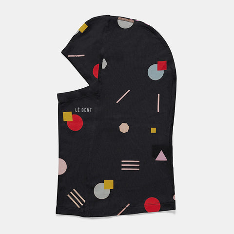Le Bent Kids Midweight Balaclava - Black Confetti