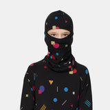 Le Bent Kids Midweight Balaclava - Black Confetti