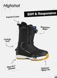 Burton Highshot Step On Wide Women's Snowboard Boot 2026 - Bluestone