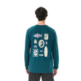 PICTURE Maribo LS Surf Tee - Deep Water