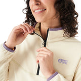 Picture INARIA W 1/4 Fleece - Wood Ash