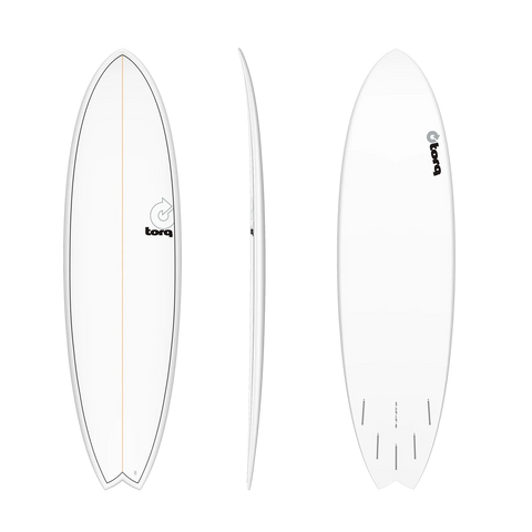 Torq TET Mod Fish 6'10" 2025 - White Pinline
