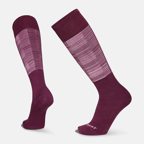 Le Bent Glacier Snow Sock Targeted Cushion - Mauve Wine