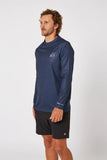 JETPILOT Venture Long Sleeve Hydro Mens Tee - Navy