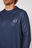 JETPILOT Venture Long Sleeve Hydro Mens Tee - Navy