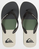 Quiksilver Mens Molokai Stripe Flip-Flops - GREEN 5