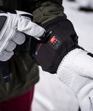 LENZ HEAT Heated Glove 9.0 Finger Cap WOMEN - White Black