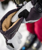 LENZ HEAT Heated Glove 9.0 Finger Cap WOMEN - White Black