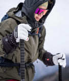 LENZ HEAT Heated Glove 9.0 Finger Cap WOMEN - White Black