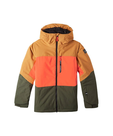 O'Neill Carbonite Youth Jacket 2024 - Rich Caramel Colour Block