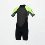 O'NEILL Boy's Reactor 2mm Short Sleeve Spring Suit Back Zip 2026/27 - Lime Black
