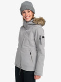 Roxy Meade Insulated Snow Womens Jacket 2024 - Heather Grey