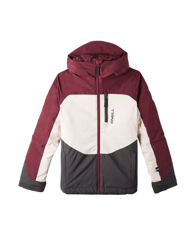 O'Neill Carbonite Youth Jacket 2024 - Windsor Wine Colour Block