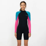 O'NEILL Girl's Reactor 2mm Long Sleeve Spring Suit Back Zip 2026/27 - Blue Curacao