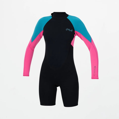 O'NEILL Girl's Reactor 2mm Long Sleeve Spring Suit Back Zip 2026/27 - Blue Curacao