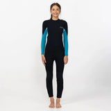 O'Neill Girl's Reactor 3/2mm Steamer Back Zip 2026/27 - Bright Blue