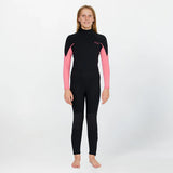 O'Neill Girl's Reactor 3/2mm Steamer Back Zip 2026 - Pink