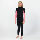 O'Neill Girl's Reactor 3/2mm Steamer Back Zip 2026 - Pink